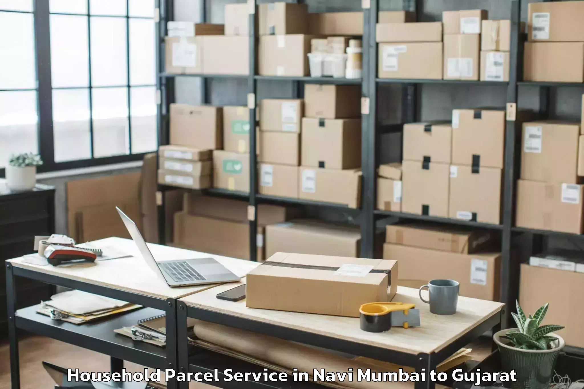 Book Your Navi Mumbai to Surat Airport Stv Household Parcel Today